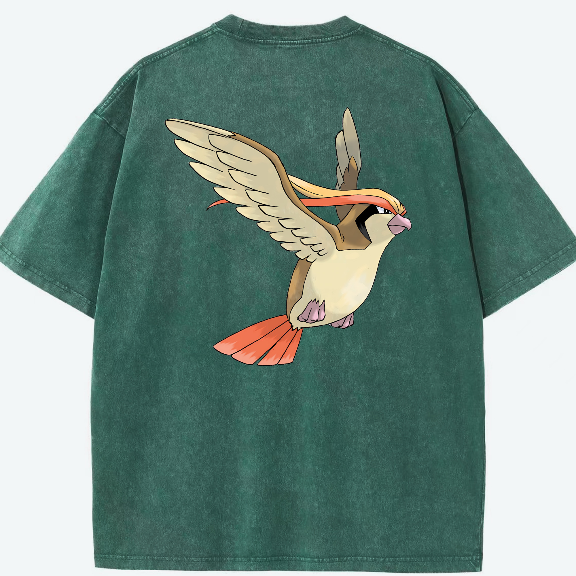 （画像用） ポケットモンスター Pokémon 綿100% ヴィンテージ風 半袖Tシャツ（背面プリント）